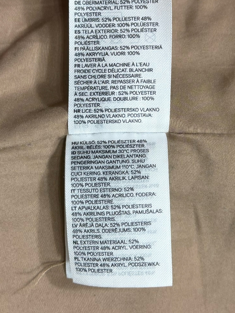 H&M Double-Breasted Camel Wool Coat - Picture 11 of 13